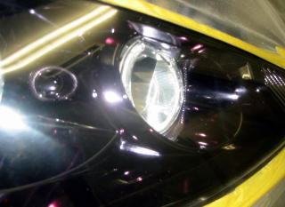 2010/09/18完成=トヨタエスティマのヘッドライトレンズくすみ磨き、黄ばみ除去
