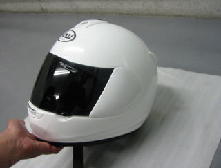 2011/04/29完成=バイクヘルメットのガラスコーティング